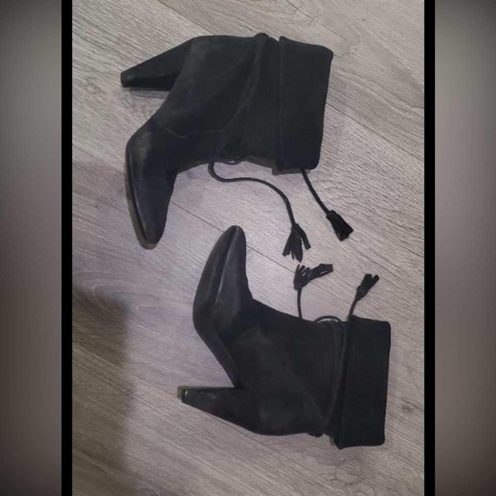 Fornarina Black Suede Boots